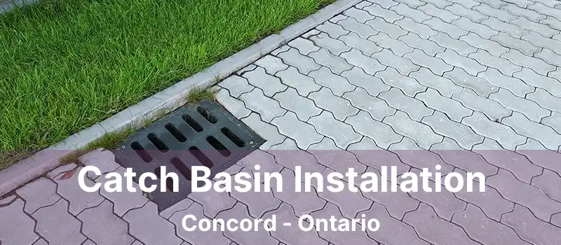 Catch Basin Installation Concord - Ontario